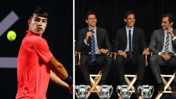 Carlos Alcaraz ha logrado igualar los registros de Novak Djokovic, Rafa Nadal y Roger Federer tras sellar su pase a la fase final del Open de Australia.