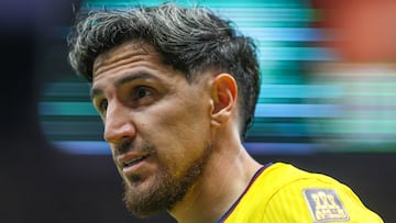 Diego Valdes of America during the round of 16 first leg match between Guadalajara and America as part of the CONCACAF Champions Cup 2025, at Akron Stadium on March 05, 2025 in Guadalajara, Jalisco, Mexico.