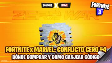 Fortnite x Marvel: Conflicto Cero #4 - Dónde comprar el cómic y cómo canjear el código