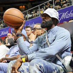 From gig to gig, from Bad Bunny to Nas, LeBron James surprisingly faces his future