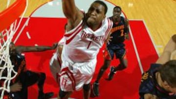 Tracy McGrady en su etapa con Houston. 