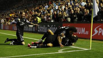 Real Madrid golea al Celta y acaricia el título de España