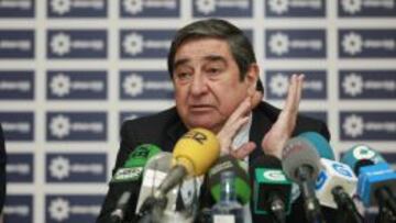 Lendoiro, durante una rueda de prensa.