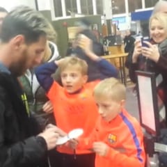 Esta es la reacción de un niño al ver a Messi: es imperdible