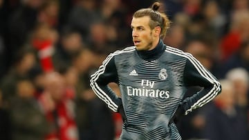 Real Madrid's Gareth Bale during the warm up