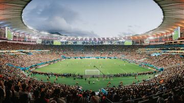 El remodelado estadio Maracaná, en Río de Janeiro, durante la final del Mundial de 2014 cuando Alemania ganó a la Argentina de Lionel Messi.