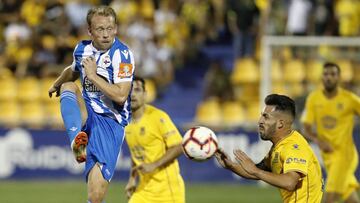 Krohn-Dehli durante el partido ante el Alcorc&oacute;n.