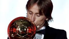 Luka Modric es el nuevo Bal&oacute;n de Oro 