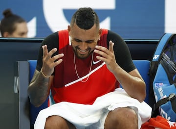 Las reacciones de Nick Kyrgios en su derrota contra Daniil Medvédev