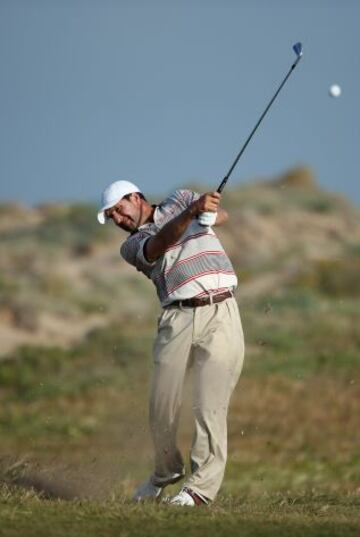 Jose Maria Olazabal durante Open de España 2013 de golf se esta disputando en la instalaciones del Parador del Saler en Valencia