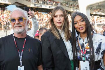 Flavio Briatore, Maria Sharapova y Naomi Campbell.