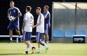 Barcelona 01Junio 2018, España
Previa al Mundial 2018
Entrenamiento de la seleccion Argentina Ciudad Deportiva Joan Gamper, Barcelona.
Foto Ortiz Gustavo