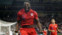 KANSAS CITY, KANSAS - JUNE 26: Jozy Altidore #17 of the United States celebrates after scoring during the second half of the CONCACAF Gold Cup match against Panama at Children&#039;s Mercy Park on June 26, 2019 in Kansas City, Kansas.   Jamie Squire/Getty Images/AFP
 == FOR NEWSPAPERS, INTERNET, TELCOS &amp; TELEVISION USE ONLY ==