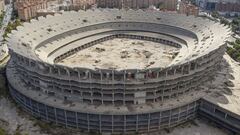 Estado del actual estadio del Valencia.