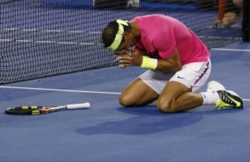 Rafa Nadal ganó 2-6, 6-3, 7-6, 3-6 y 5-7 al tenista estadounidense Tim Smyczek tras un largo y duro partido.