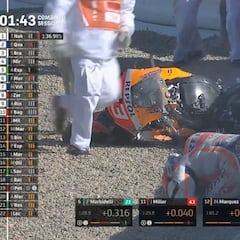 Durísima caída de Marc Márquez
