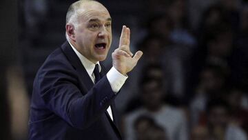 Pablo Laso, en el partido ante el UCAM Murcia.