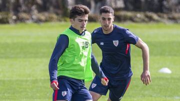 Sabin Merino con C&oacute;rdoba en Lezama.