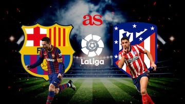 Barcelona's Lionel Messi (left) and Atlético Madrid's Luis Suárez (right).