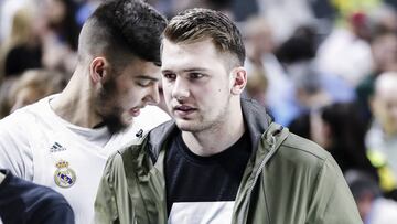 Luka Doncic, durante el partido de cuartos de final del Madrid ante el Panathinaikos.