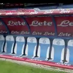 San Paolo ya está preparado: así se desinfectó el estadio del Nápoles