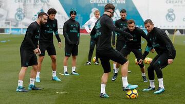 Entrenamiento del Real Madrid del viernes, 24 de noviembre de 2017.