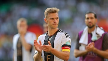 Bremen (Germany), 12/06/2023.- Germany's Joshua Kimmich reacts after a friendly soccer match between Germany and Ukraine in Weserstadion in Bremen, Germany, 12 June 2023. (Futbol, Amistoso, Alemania, Ucrania) EFE/EPA/FRIEDEMANN VOGEL
