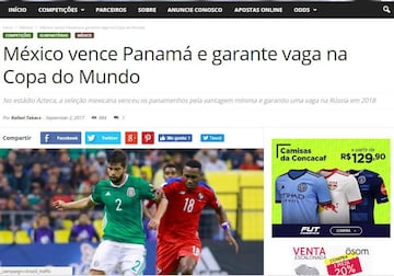 El medio de Brasil sabe que México garantizó su boleto al Mundial.