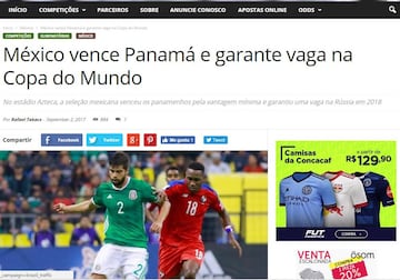 El medio de Brasil sabe que México garantizó su boleto al Mundial. 