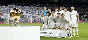 El once inicial del Real Madrid.