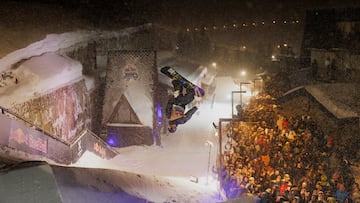 Rider competes during the Red Bull Night Rider in El Tarter, Andorra, on February 14 2026