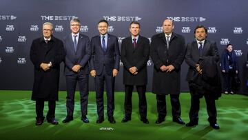 La representación culé en la Gala de la FIFA.