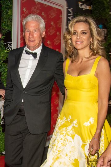 El actor estadounidense Richard Gere y Alejandra Silva durante la Gala de premios Starlite.