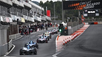 Test de Fórmula E en Valencia.