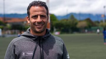Ludovic Giuly estuvo una semana en Bogotá con la Fundación Falcao.