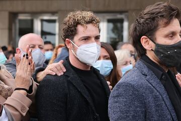 David Bisbal en el funeral de Álex Casademunt