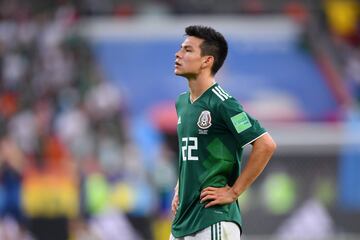 Hirving Lozano no tuvo un buen partido contra Suecia.