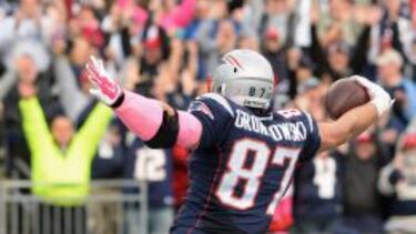 Rob Gronkowski, tiegh end de New England Patriots, es una de las armas más poderosas de la liga.