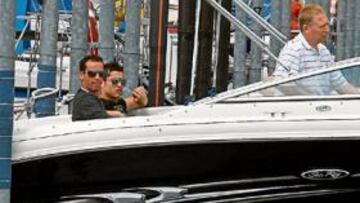 <b>VIGILADOS. </b>Cristiano Ronaldo y sus compañeros se dieron perfecta cuenta de la presencia de AS.