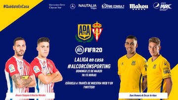 La AD Alcorcón se une al fútbol virtual y jugará ante el Sporting