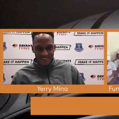 Los consejos de Yerry Mina a niños de fundación en Cartagena