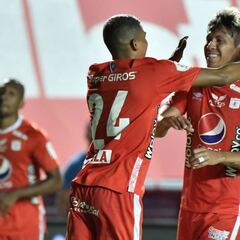 América golea a Patriotas y se consolida en los ocho de Liga