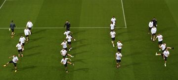 El entrenamiento de la Juventus en el Millennium Stadium