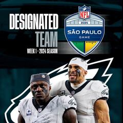 Who are the Philadelphia Eagles playing in Brazil on opening day?