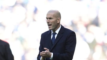 Real Madrid's French coach Zinedine Zidane