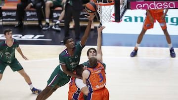 Yannick Nzosa, en un partido del Unicaja.