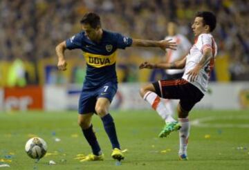 Boca Juniors igualó en la Bombonera ante River Plate 0-0 en la semifinal de ida de la Copa Sudamericana. 