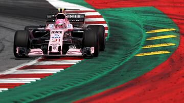 Esteban Ocon durante el Gran Premio de Austria 2017.