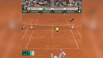 Se hace viral un hombre en la grada en el punto de partido de Nadal: le pudo la efusividad