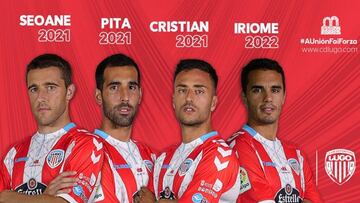 El Lugo renueva a Iriome, Pita, Seoane y Cristian Herrera